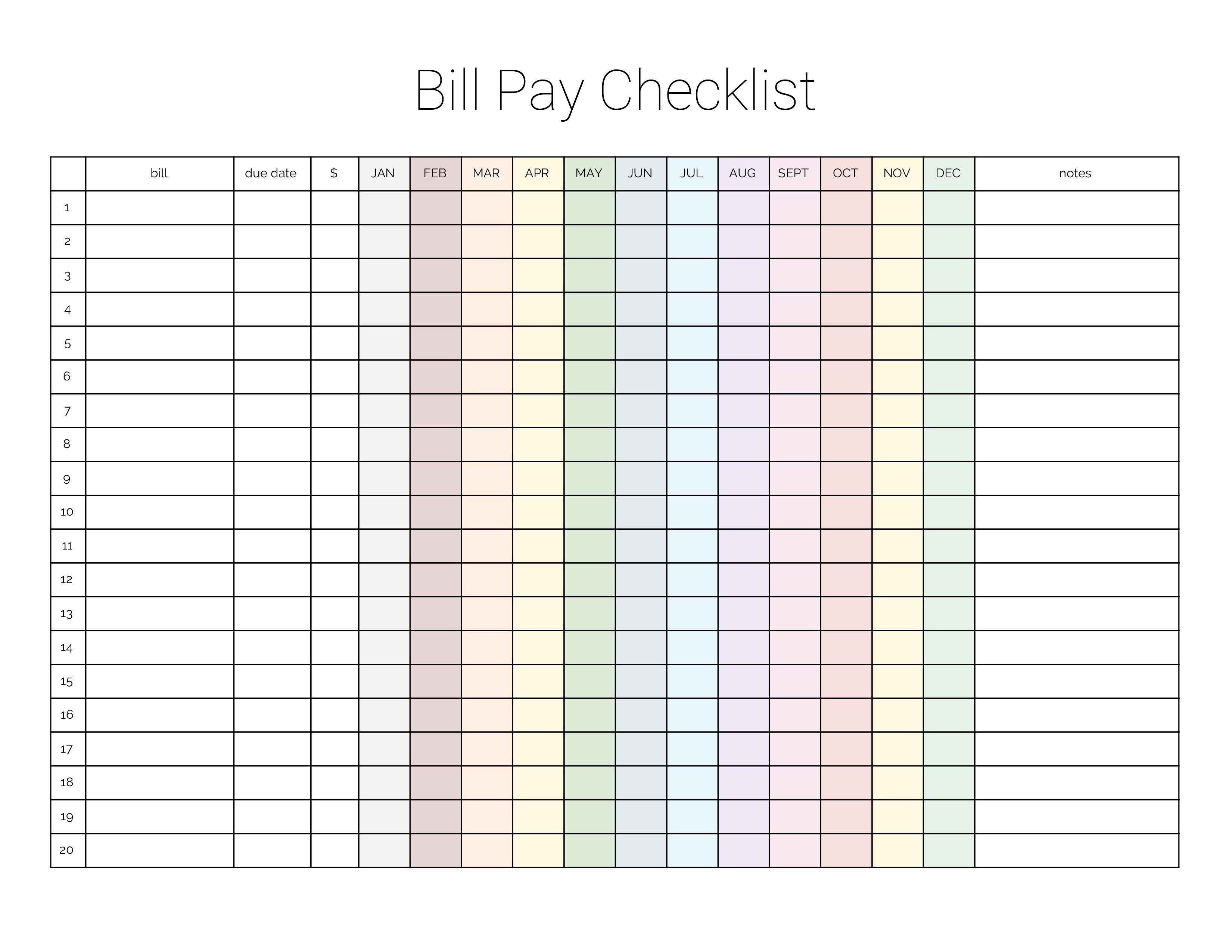 bill management calendar for mac